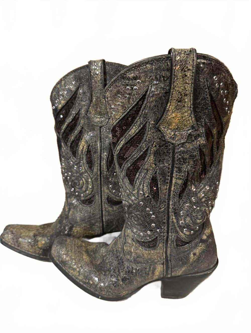 Durango Crush Black Bling Cowboy boots 6.5